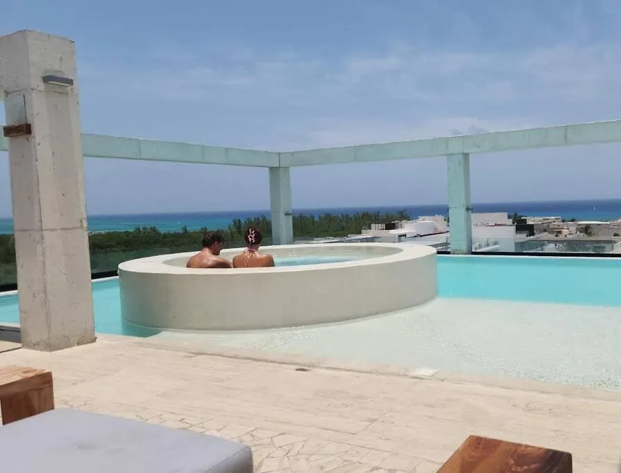 Apartment Lujoso Loft Nuevo Con Vista Al Mar Y Rooftop Pool Playa del Carmen Mexico