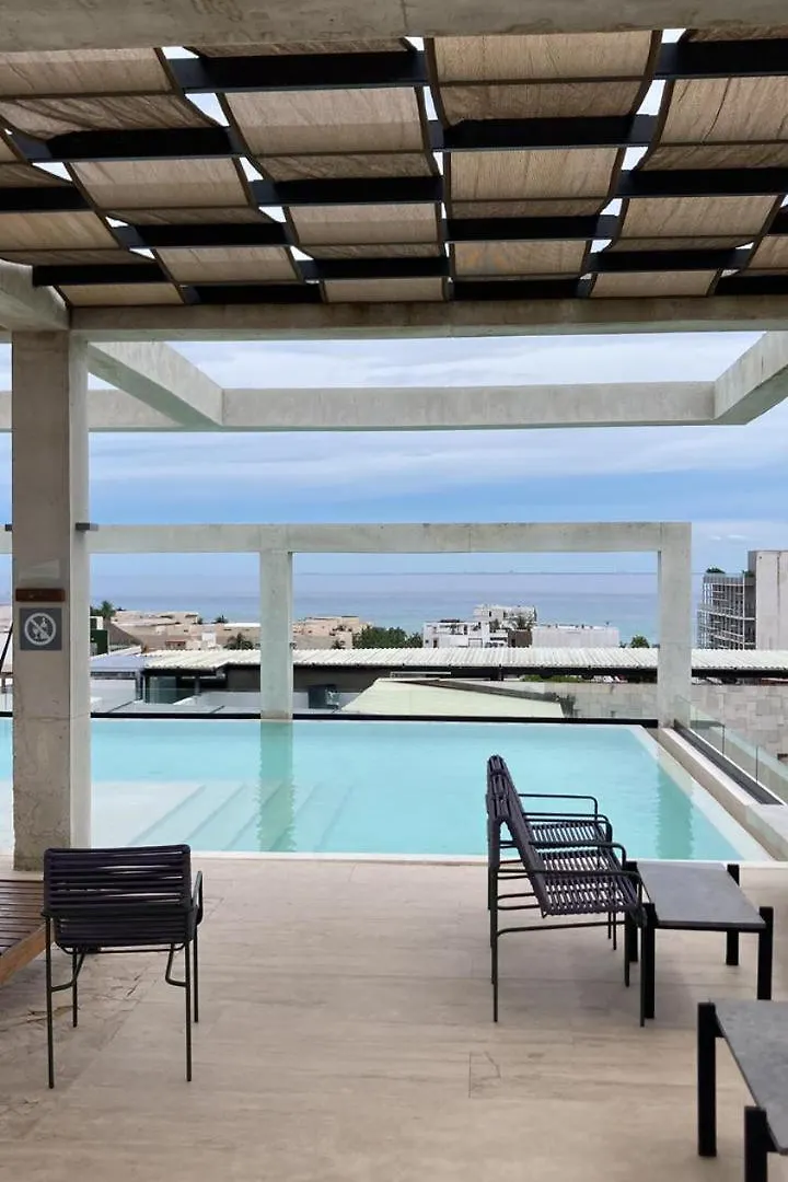 Lujoso Loft Nuevo Con Vista Al Mar Y Rooftop Pool Playa del Carmen