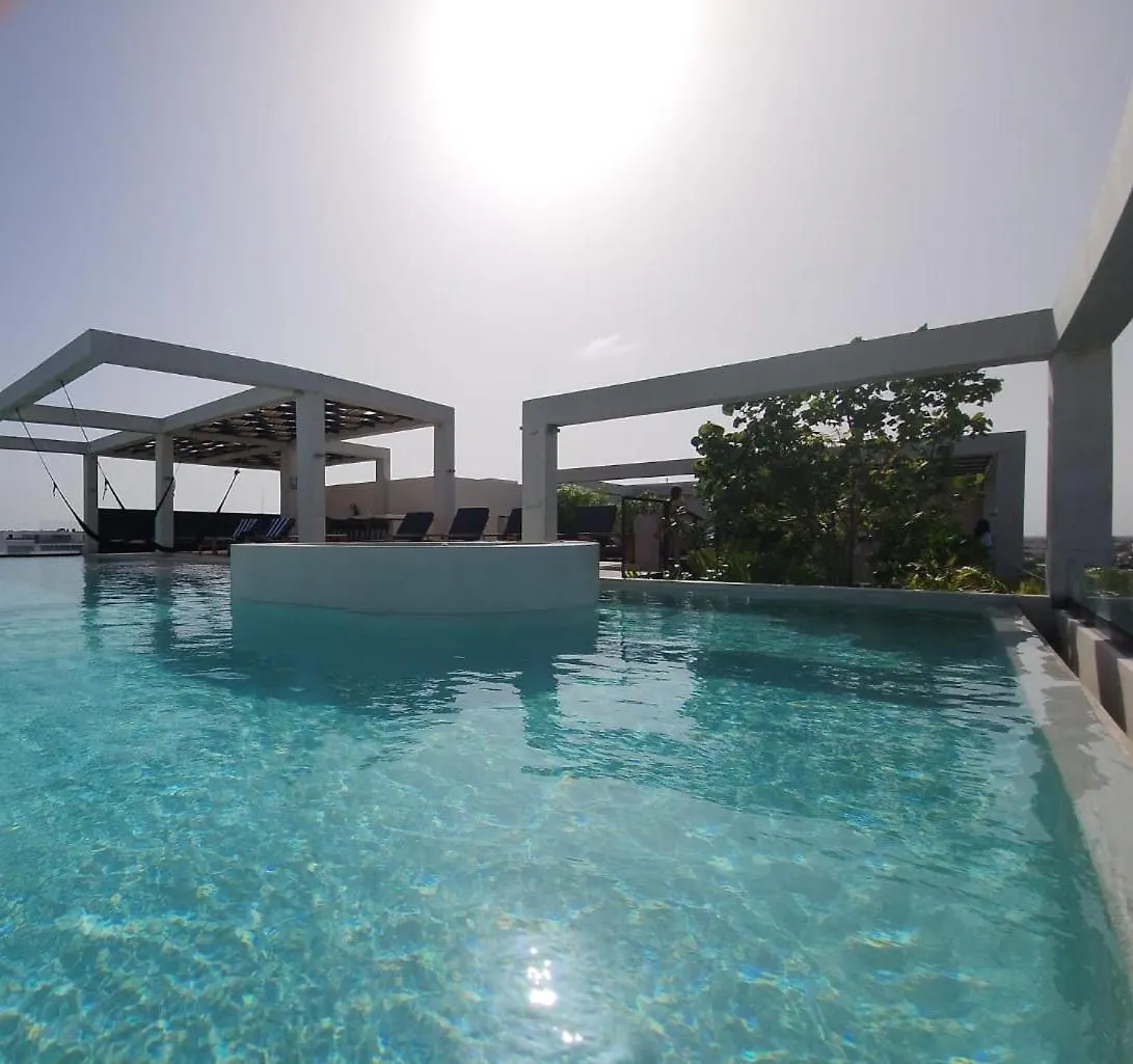Lujoso Loft Nuevo Con Vista Al Mar Y Rooftop Pool Playa del Carmen Appartamento